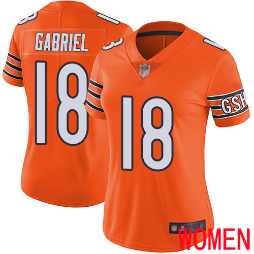 Chicago Bears Limited Orange Women Taylor Gabriel Alternate Jersey NFL Football #18 Vapor Untouchable